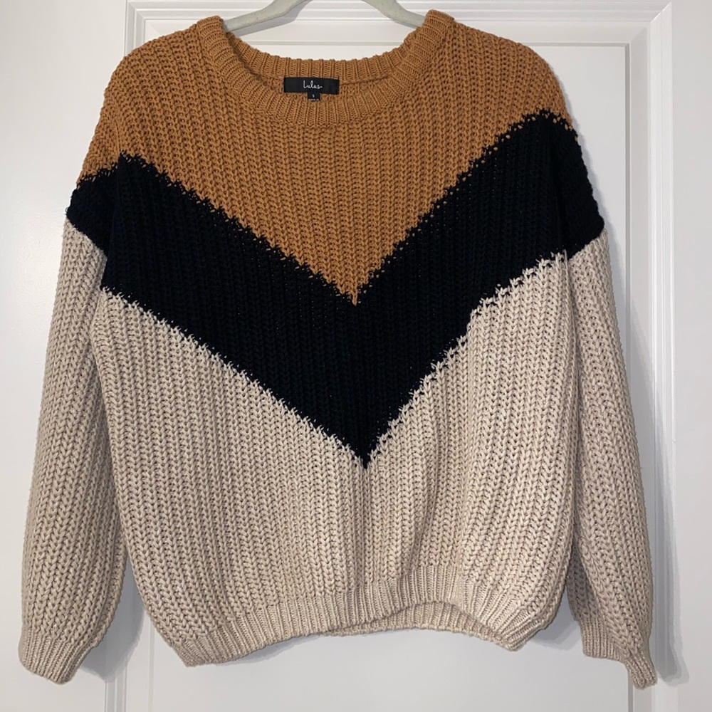 NWT Lulus color block sweater